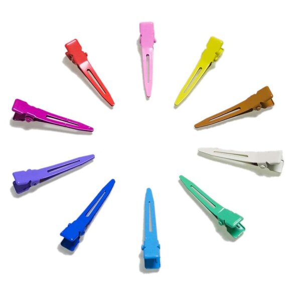 Assorted Color Alligator Curl Clips 100 Pack Hair Styling Accessories - Picture 3 of 7